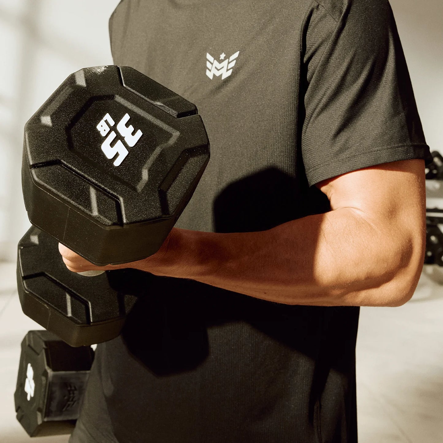 Urethane Octagonal-Shield Dumbbells - Major Fitness