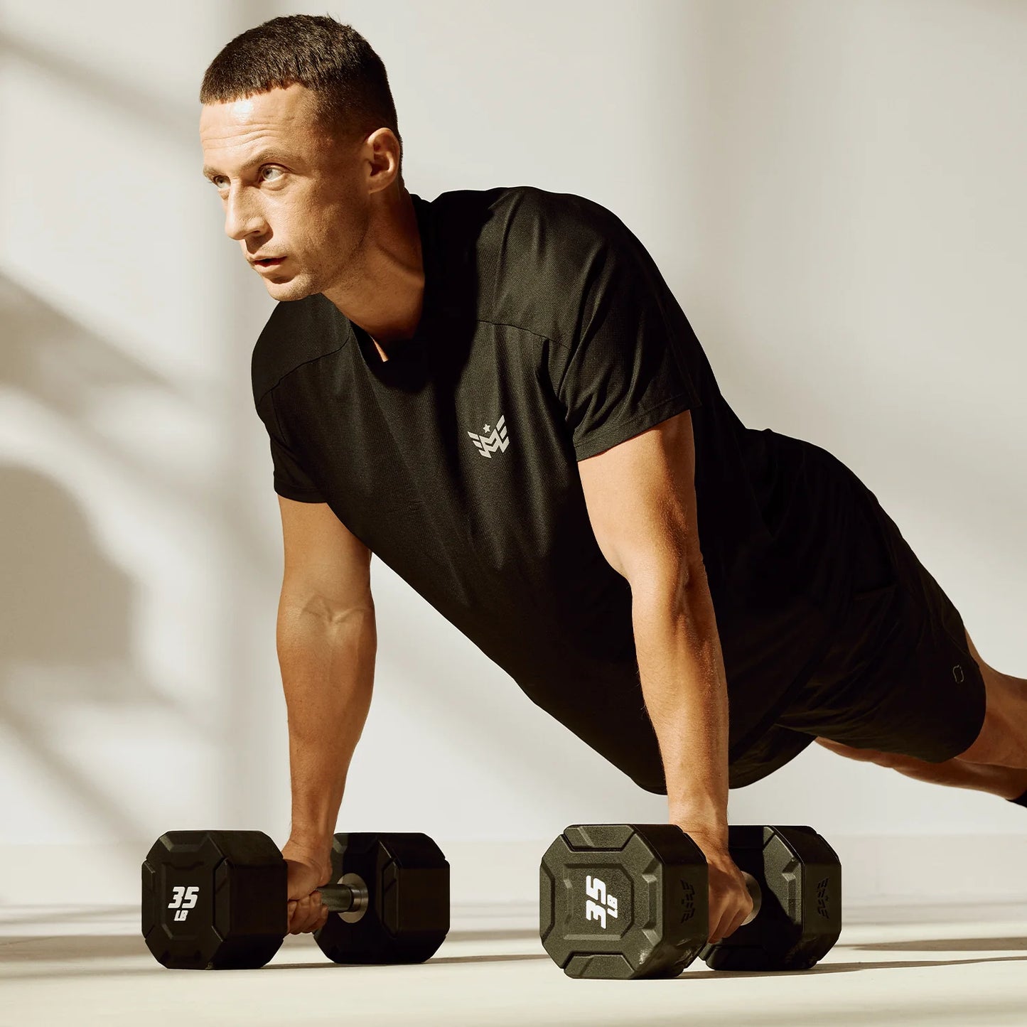 Urethane Octagonal-Shield Dumbbells - Major Fitness