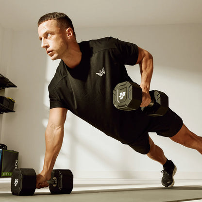 Urethane Octagonal-Shield Dumbbells - Major Fitness