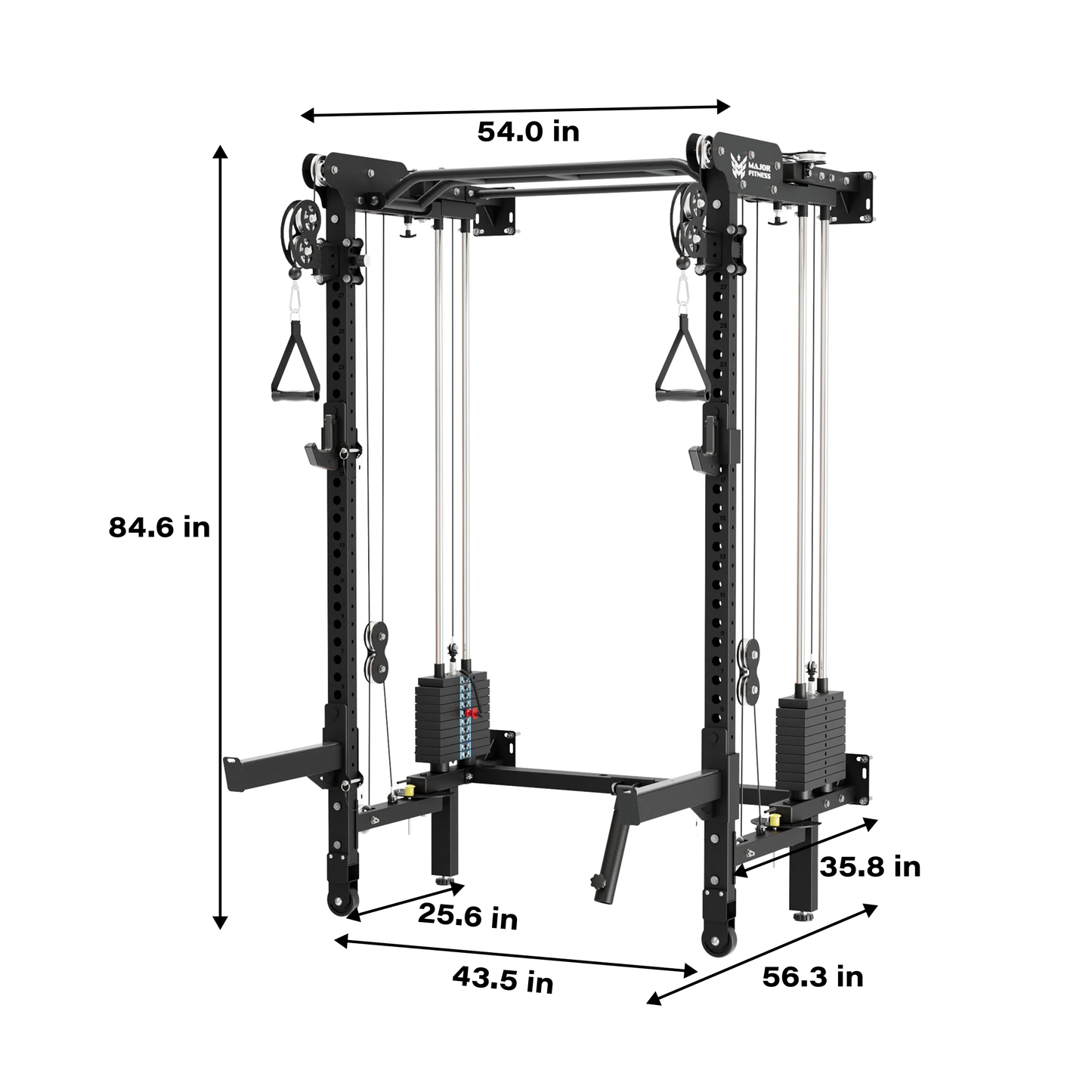 F35 PRO All-In-One Home Gym Wall-Mount Folding Power Rack