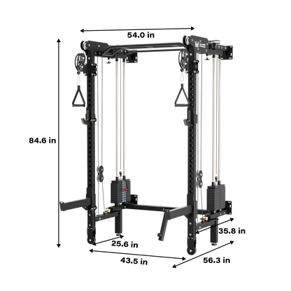 F35 PRO All-In-One Home Gym Wall-Mount Folding Power Rack