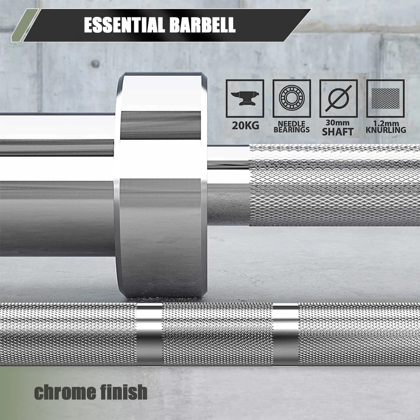 7ft 20kg Home Gym Barbell