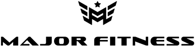 Major Fitness logo with authorized dealers text on a white background