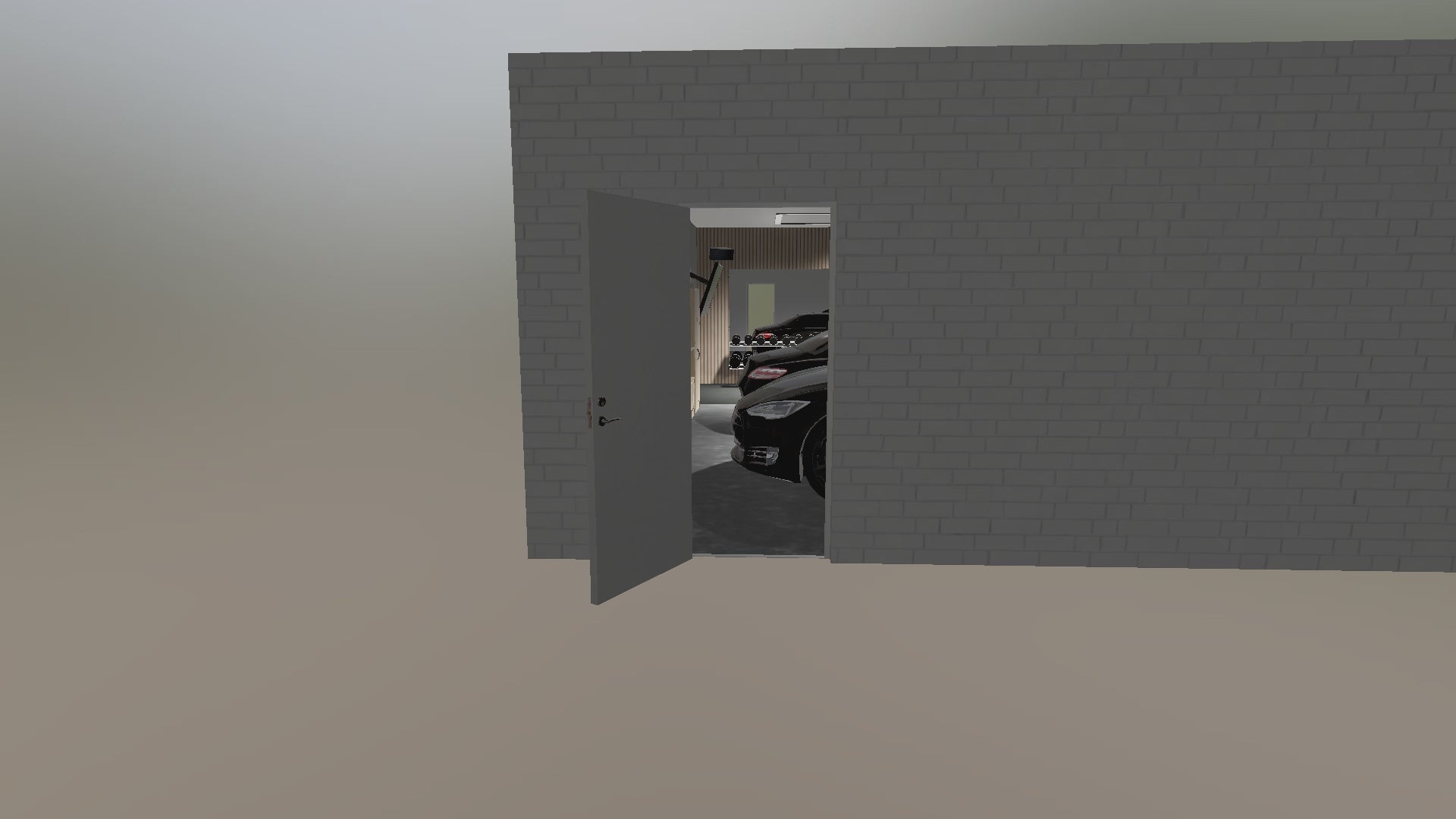 Load video: 3D rendering of a Detached Garage gym